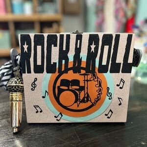 🎸 Rock & Roll Cigar Box Purse – One of a Kind!